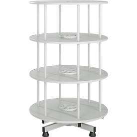 3 Etagen Ordner-Drehsäule, ohne Ordner, H 1300 mm