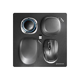 3Dconnexion SpaceMouse Wireless Kit 2 - 3D-Maus - ergonomisch - 2 Tasten - kabellos, kabelgebunden - 2.4 GHz