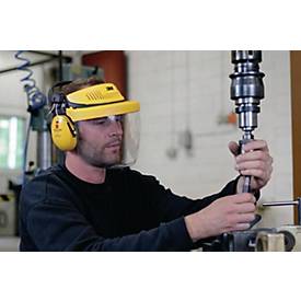 3M Gesichts-/Gehörschutzkombination G5V5F1H51, Klarsichtvisier PC, EN 166, SNR 26 dB, gelb