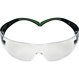 3M Schutzbrille SecureFit SF400, EN 166, EN 170, Bügel schwarz, Schläfendruckverteilungstechnologie