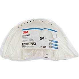 3M Schutzhelm G3000CUVWPRO1, kurzer Schirm, belüftet, Kopfband verstell- und drehbar, UV-Sensor, weiß