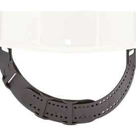 3M Schutzhelm G3000CUVWPRO1, kurzer Schirm, belüftet, Kopfband verstell- und drehbar, UV-Sensor, weiß