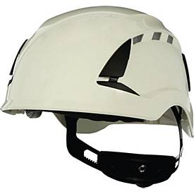 3M Schutzhelm SecureFit X5501V-CE, EN 397, UV-stabilisiert ABS, weiß, 4-Punkt-Ratschenverschluss, Kopfumfang 50-63 cm