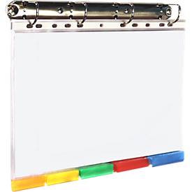 4-fach Ringmechanik, 5 Farbregistertaschen A4, sortiert