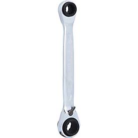 4 in 1 GEARplus umschaltbar Doppel-Ratschenringschlüssel, 8x10x12x13mm