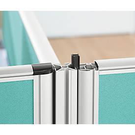 4 x 90° Winkelverkettung Schallschutz System 40, für Stellwandhöhe 1400 mm