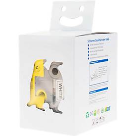 5er-Set Schriftbänder kompatibel zu Brother Beschriftungsband TZe-231/431/531/631/731, schwarz, L 8 m x B 12 mm