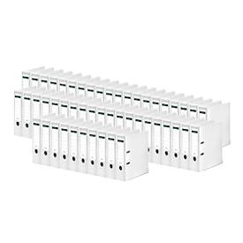 5x 10er-Set Schäfer Shop Select Ordner DIN A4, Rücken 80 mm, mit Griffloch, PP, weiß