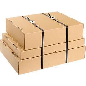 600m Kunststoffumreifungsband 12,0 x 0,55mm + 200 Verschlußschnallen im Spenderkarton