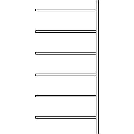 SSI Schäfer Aanbouwstelling R 3000, 6 legborden, B 1025 mm x D 800 mm, gegalvaniseerde legborden