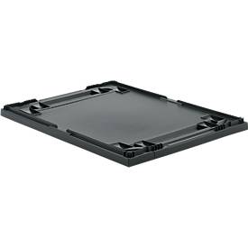 Abdeckhaube ADH 86 für Kasten im EURO-Maß, schwarz