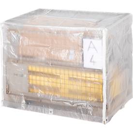 Abdeckhaube mit 2 Reißverschlüssen, transparent