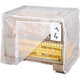 Abdeckhaube mit 2 Reißverschlüssen, transparent