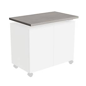 Abdeckplatte SOLUS PLAY, f. Anstellcontainer SOLUS PLAY, B 800 x T 500 mm, Ceramic grey