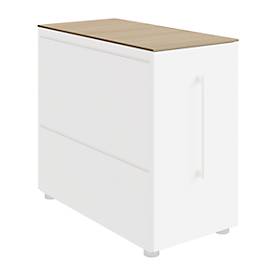 Abdeckplatte SOLUS PLAY, f. Container m. Auszug SOLUS PLAY, B 800 x T 400 mm, Kirsche Romana