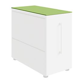 Abdeckplatte SOLUS PLAY, f. Container m. Auszug SOLUS PLAY, B 800 x T 400 mm, Limone