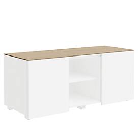 Abdeckplatte SOLUS PLAY, f. Multicontainer SOLUS PLAY, B 1350 x T 523 mm, Kirsche Romana