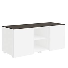 Abdeckplatte SOLUS PLAY, f. Multicontainer SOLUS PLAY, B 1350 x T 523 mm, Mooreiche