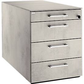 Abdeckplatte SOLUS PLAY, für Roll- und Standcontainer, B 430 x T 600 mm, Ceramic grey