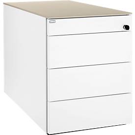 Abdeckplatte SOLUS PLAY, für Roll- und Standcontainer, B 430 x T 777 mm, Stone grey