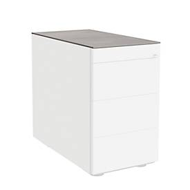 Abdeckplatte SOLUS PLAY, für Roll- und Standcontainer, B 430 x T 800 mm, Ceramic grey