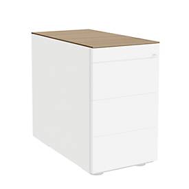 Abdeckplatte SOLUS PLAY, für Roll- und Standcontainer, B 430 x T 800 mm, Kirsche Romana