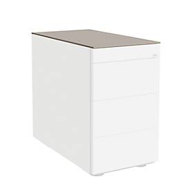 Abdeckplatte SOLUS PLAY, für Roll- und Standcontainer, B 430 x T 800 mm, Stone grey