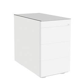 Abdeckplatte SOLUS PLAY, für Roll- und Standcontainer, B 430 x T 800 mm, weiß