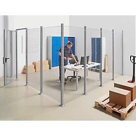 Abdeckwinkel, 50 x 50 x 2150 mm, optional zur Stabilisierung, hellsilber