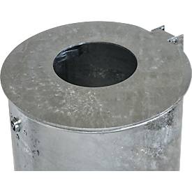 Abfallbehälter 35 l, ungelocht, verzinkt