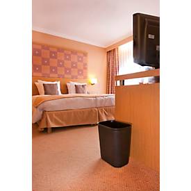 Abfalleimer Probbax, Volumen 13,2 l, feuerfest, ohne Inneneimer/Deckel/Griff, L 280 x B 210 x H 310 mm, Kunststoff, dunkelgrau