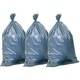 Abfallsäcke Premium, Material LDPE, 60 my Stärke, 120 l, L 1100 x B 700 mm