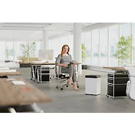 Abfallsammler Hailo Big-Box Swing L, 35 l, rechteckig, Schwingdeckel, Stahlblech, weiß