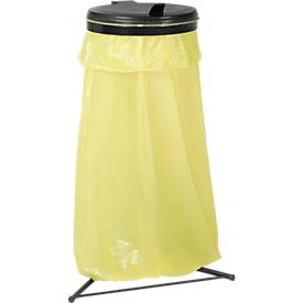 Abfallsammler mit Deckel, schwarz