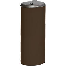 Abfallsammler mit hinterer Öffnung, dunkelbraun, Gewicht 8,75 kg