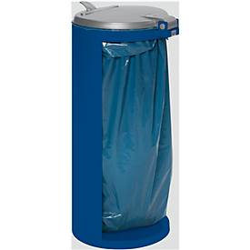 Abfallsammler mit hinterer Öffnung, enzianblau, Gewicht 8,75 kg