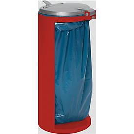 Abfallsammler mit hinterer Öffnung, rot, Gewicht 8,75 kg