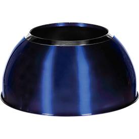 Abfallsammler Orgavente Edelstahl, Volumen 40 l, rund, ø 380 x H 740 mm, für den Innenbereich, blau