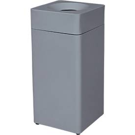 Abfallsammler Orgavente, Stahl, Volumen 30 l, Dreieck, B 350 x T 350 x H 760 mm, selbstlöschender Eimer, diverse Varianten