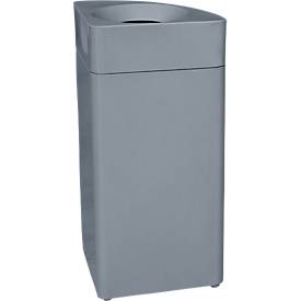 Abfallsammler Orgavente, Stahl, Volumen 30 l, Dreieck, B 350 x T 350 x H 760 mm, selbstlöschender Eimer, diverse Varianten