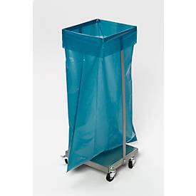 Abfallsammler VAR HYGIENE, ohne Deckel, Edelstahl, fahrbar, für 120 l