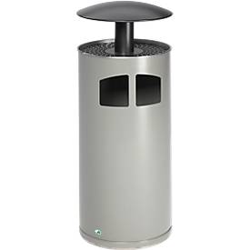 Abfallsammler/Ascher-Kombination mit Dach