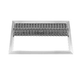 Abgeschrägter Alu-Rahmen für Gummifußmatte