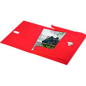 Ablagebox Leitz Recycle, bis DIN A4, Rückenbreite 30 mm, für bis zu 250 Blatt, PP, rot