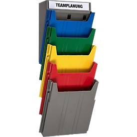 Ablagefach Eichner Big, für Wandsortierer, Füllhöhe 34 mm, B 262 x T 42 x H 302 mm, gelb