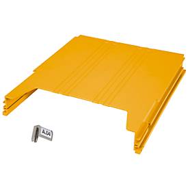 Ablagefach Eichner Big, für Wandsortierer, Füllhöhe 34 mm, B 262 x T 42 x H 302 mm, gelb