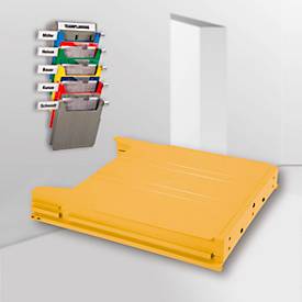 Ablagefach Eichner Big, für Wandsortierer, Füllhöhe 34 mm, B 262 x T 42 x H 302 mm, gelb