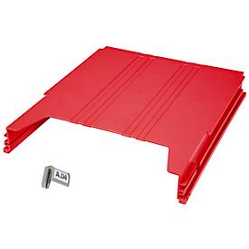 Ablagefach Eichner Big, für Wandsortierer, Füllhöhe 34 mm, B 262 x T 42 x H 302 mm, rot