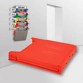 Ablagefach Eichner Big, für Wandsortierer, Füllhöhe 34 mm, B 262 x T 42 x H 302 mm, rot