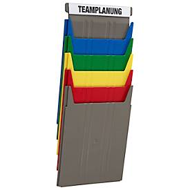 Ablagefach Eichner Flat, für Wandsortierer, Füllhöhe 9 mm, B 240 x T 15 x H 302 mm, blau